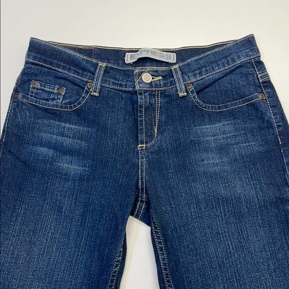 EXPRESS Womens 2R SARULA Boot Cut Blue Jeans - Picture 1 of 3